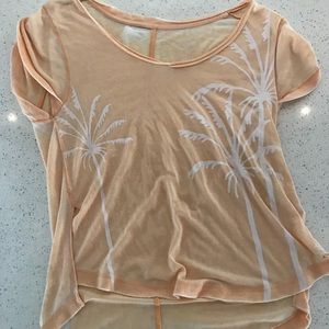 Free people distressed tee